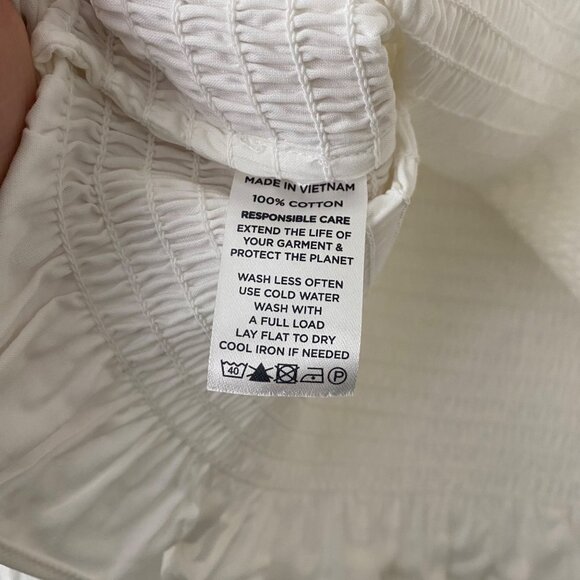 NWT Hill House the Grace Nap Top Long Sleeve White - Picture 7 of 12